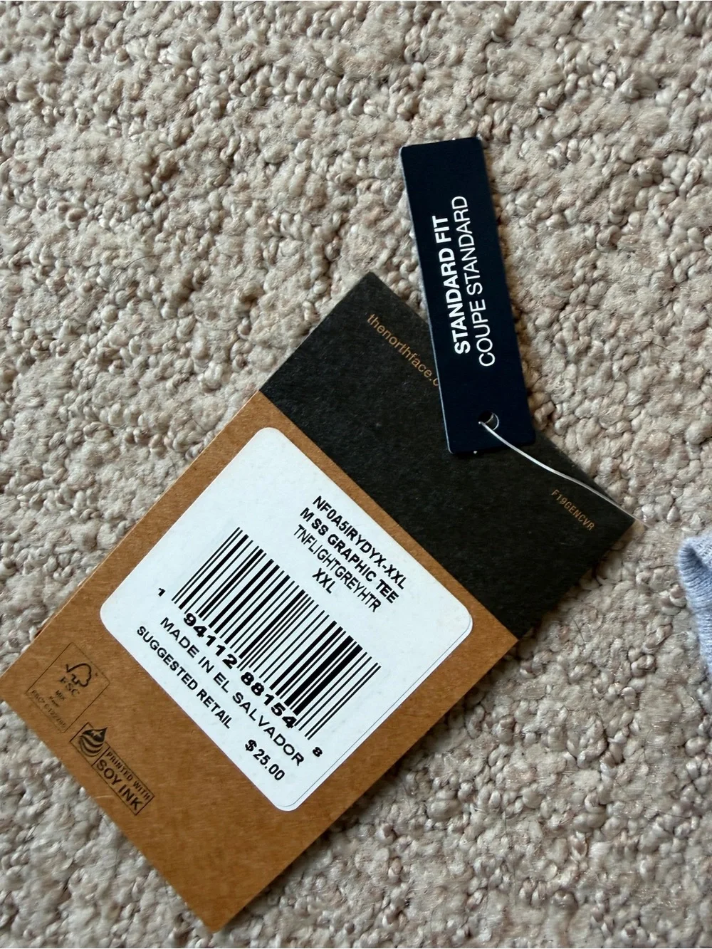 The North Face light gray